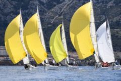 La flotte des Grand Surprise de l'curie Team Winds et ses mythiques spi jaune