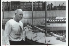 Marcel Bardiaux et son voilier INOX