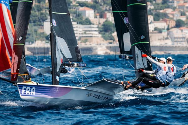 Jour 4 des JO 2024 : norme performance des Franaises, 1eres en 49er FX avant la Medal Race