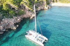 Galaad, au mouillage de la playa Papagayo, au Sud de Lanzarote