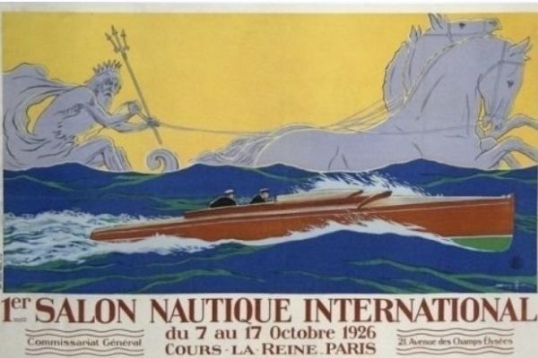 Campagne publicitaire du tout premier Salon nautique de Paris en 1926