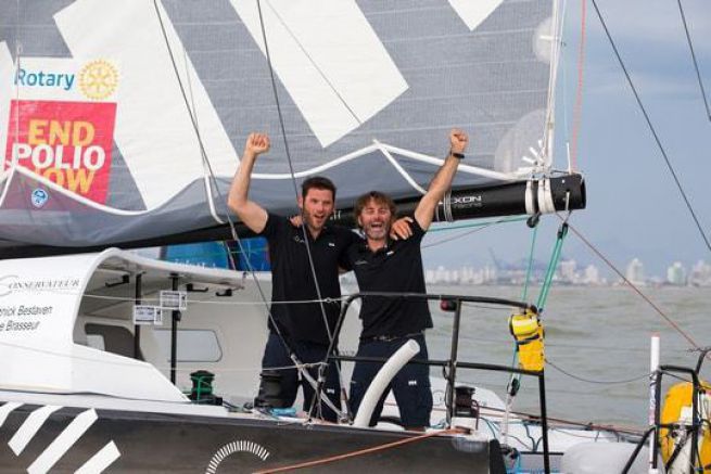 Pierre Brasseur et Yannick Bestaven