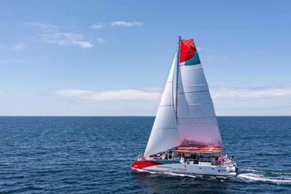 Transport de passagers  la voile entre Concarneau et Les Glnan